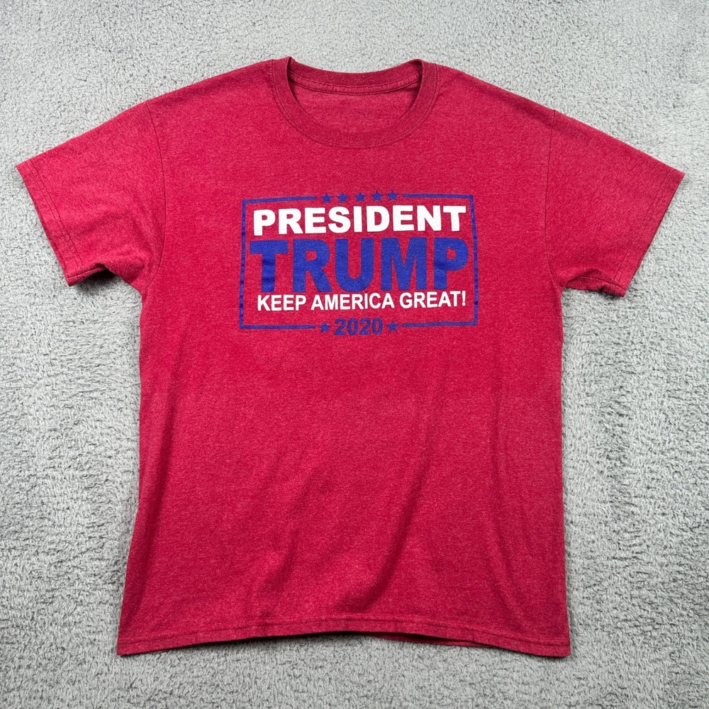 Trump‎ 2020 Keep America Great T-Shirt Mens Large Red Political Campaign Graphic